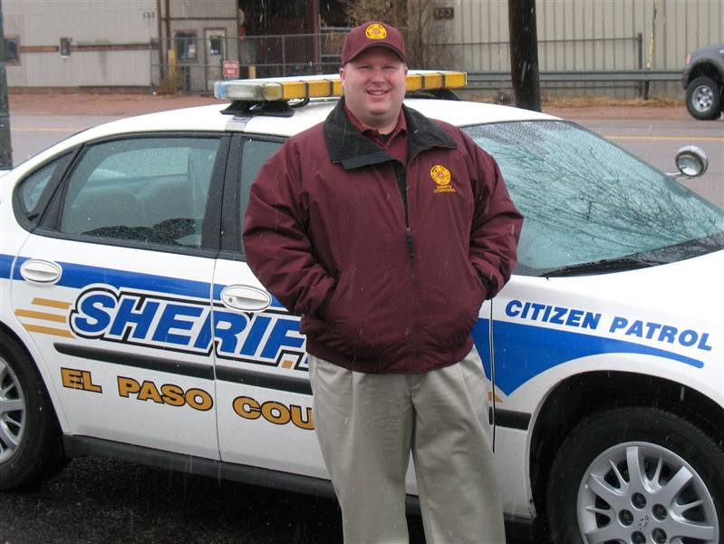 Brian Volunteering with El Paso County Sheriff's Citizen Patrol